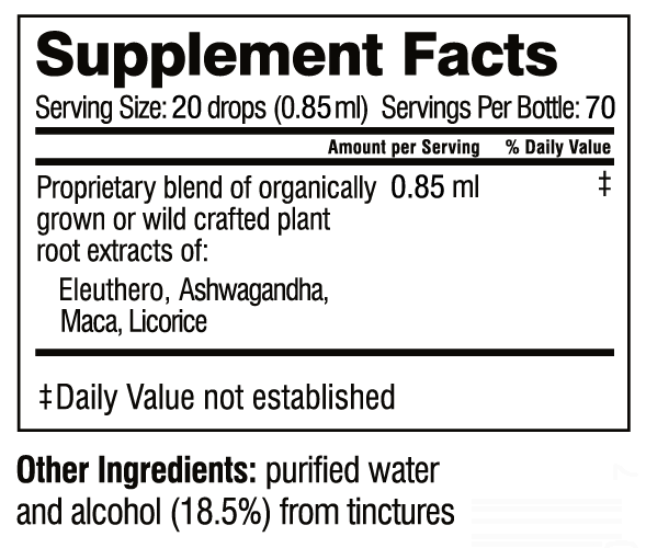 Dr Wilson's Herbal Adrenal Support Formula - 60ml