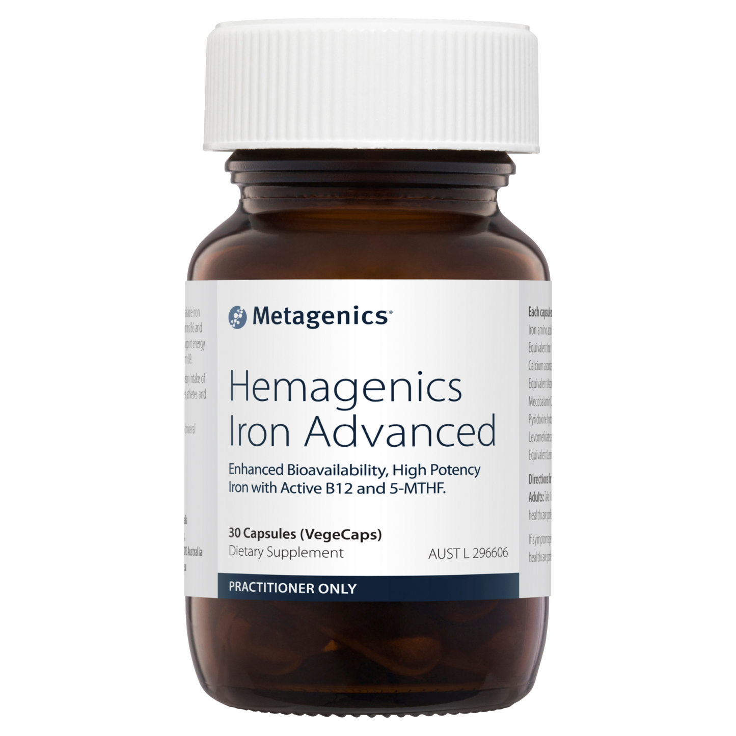 Metagenics Hemagenics Iron Advanced 30 Capsules