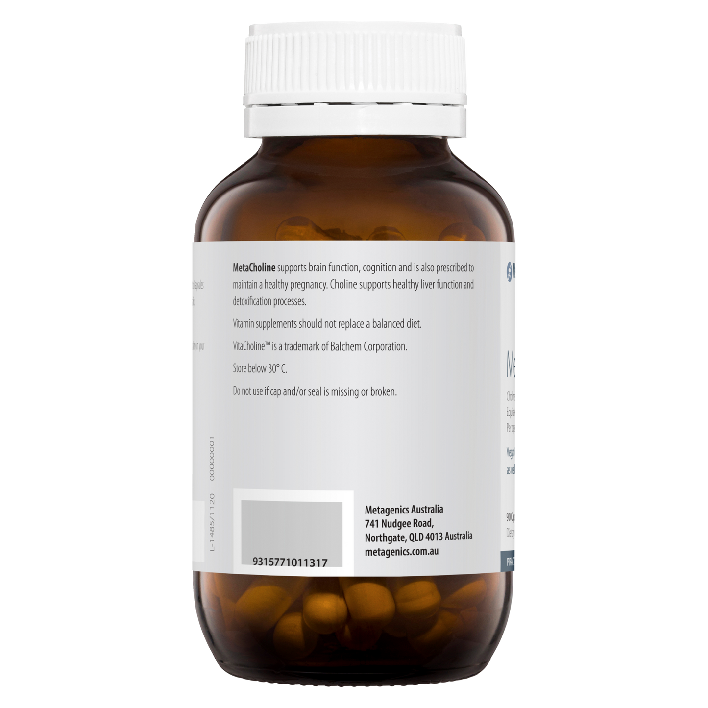 Metagenics MetaCholine 90 Capsules