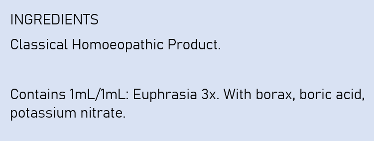 Weleda Euphrasia 3x Eyedrops