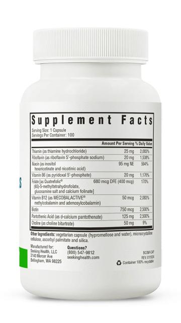 Seeking Health B Complex Plus - 100 capsules